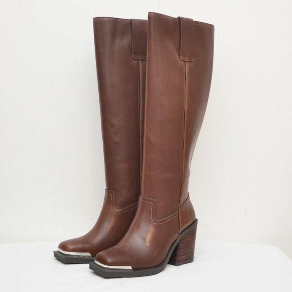 Madden Girl Shoes - Madden Girl Women's Dollee Tall Western Boots with Toe Detail BNIB